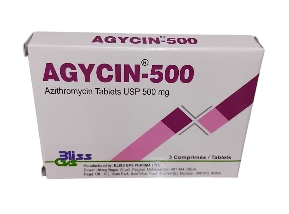 AGYCIN 500MG TABLETS 3'S