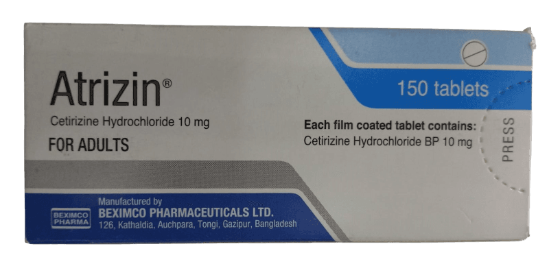 ATRIZIN 10MG TABLETS 100'S