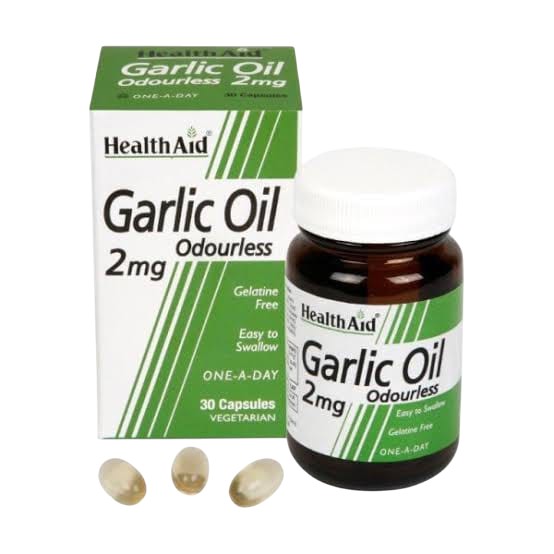 HEALTHAID GARLIC OIL 2MG 30's ODOURLESS