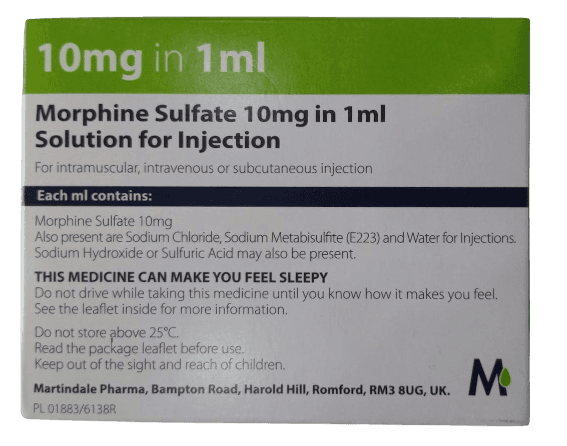 Morphine inj 10mg