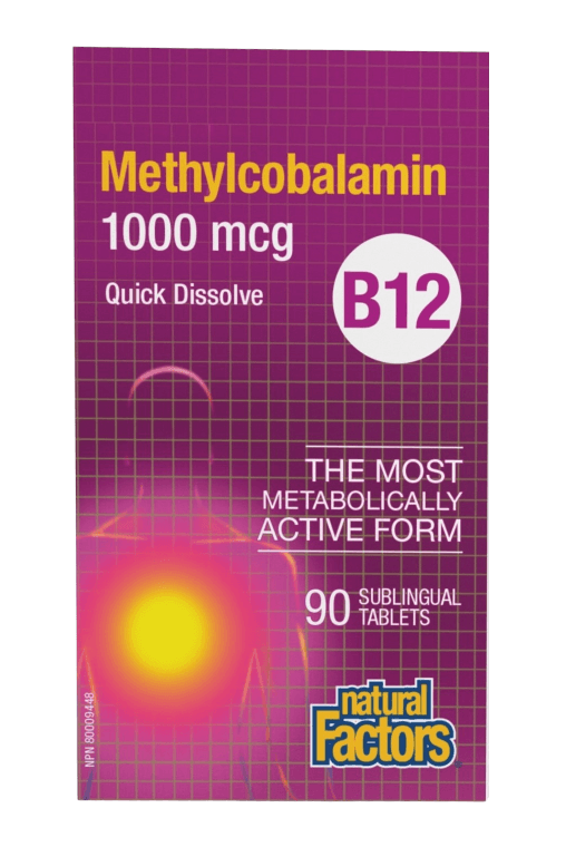 NATURAL FACTOR METHYLCOBALAMIN B12 1000MCG 90'S