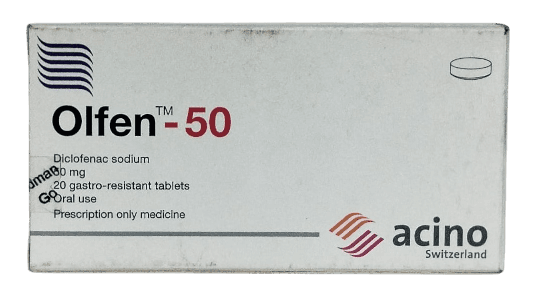 OLFEN (DICLOFENAC) 50MG TABLETS 20'S