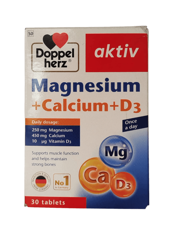 DOPPEL HERZ DH AKTIV Mg+Ca+D3 TABLETS 30'S