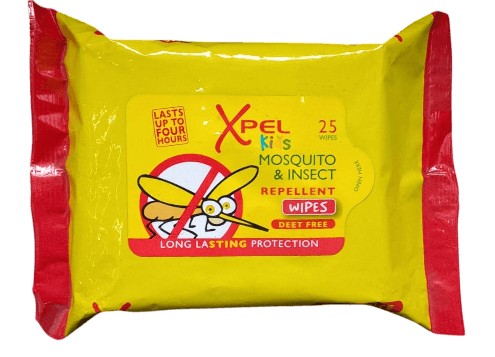 XPEL MOSQUITO REPELLANT KIDS WIPES 25'S