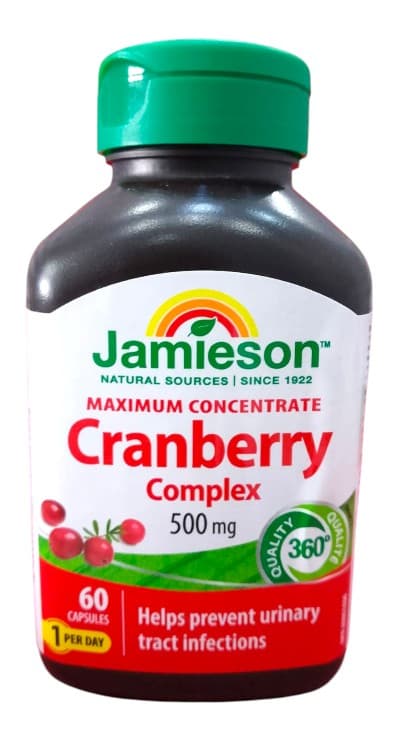 JAMIESON CRANBERRY COMPLEX 500MG CAPS 60S