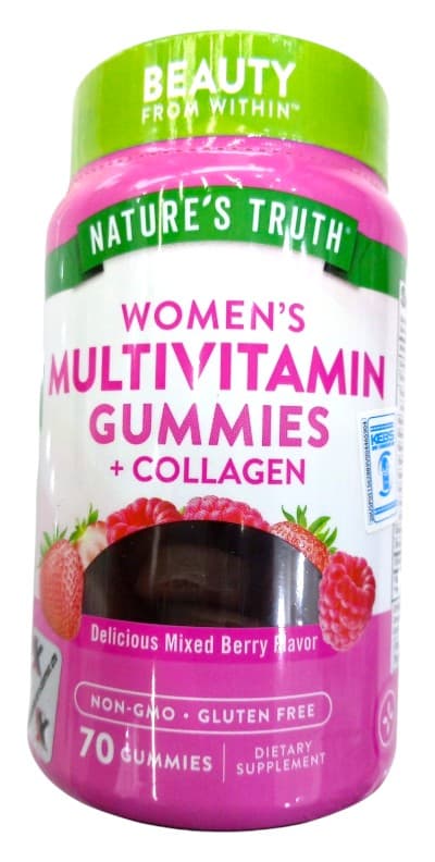 NATURES TRUTH WOMENS MULTIVITAMIN + COLLAGEN GUMMIES 70S