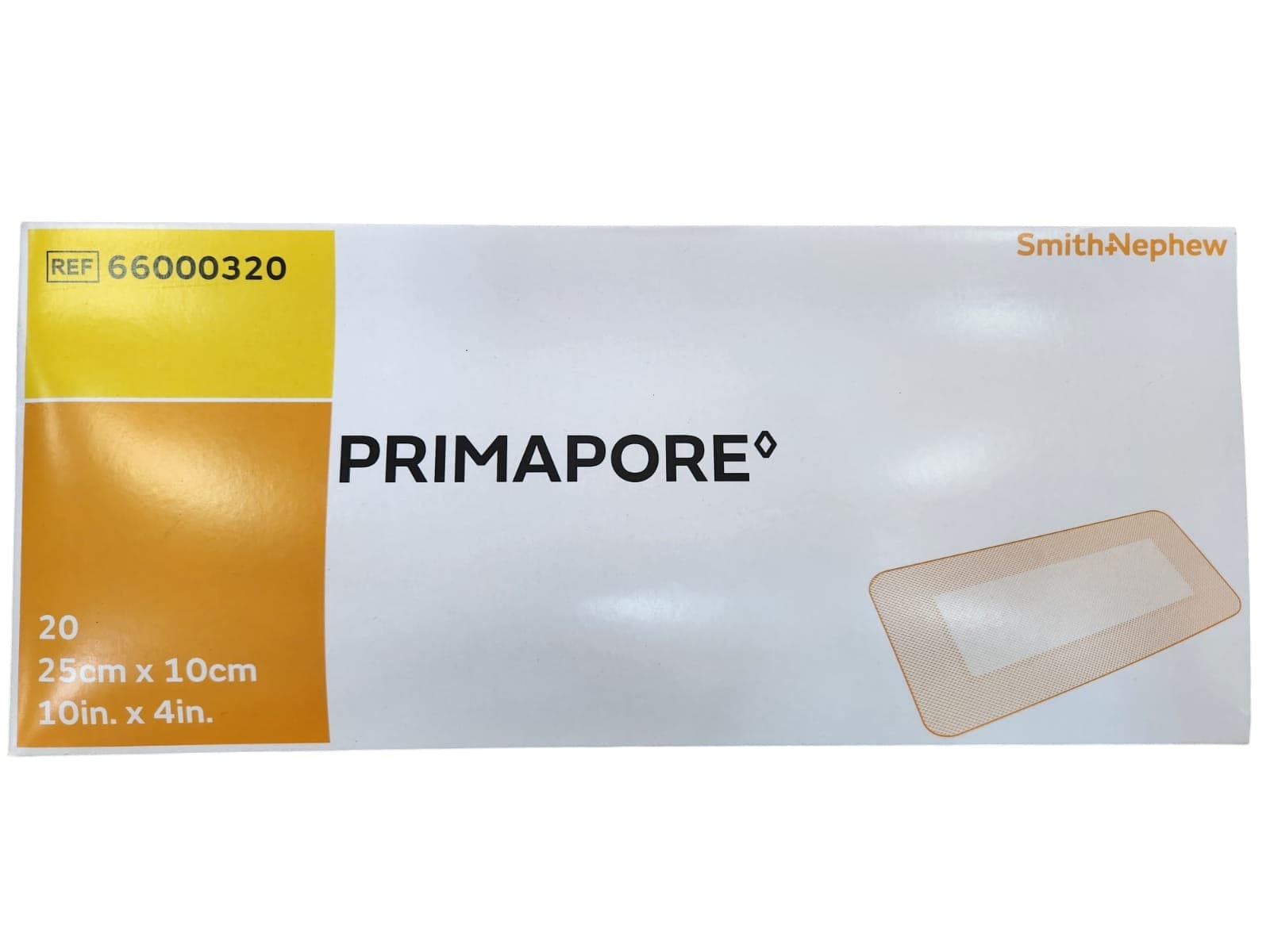 PRIMAPORE 25CM*10CM DRESSING 20'S
