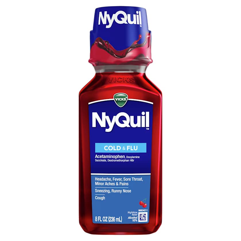 VICKS NY QUIL COLD AND FLU 236ML LIQUID