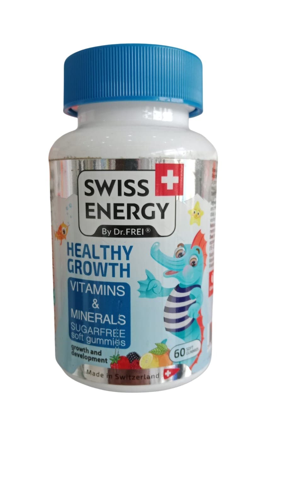 SWISS ENERGY HEALTH GROWTH VITAMINS MINERALS SUGAR FREE 60