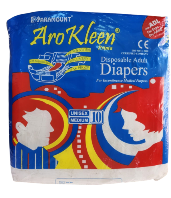 AROKLEEN DISP ADULT DIAPERS (M)