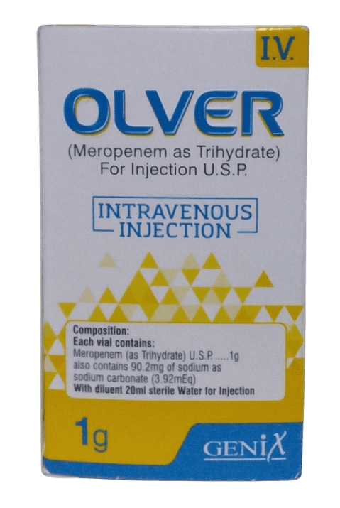 OLVER (MEROPENEM)  1 GM INJECTION