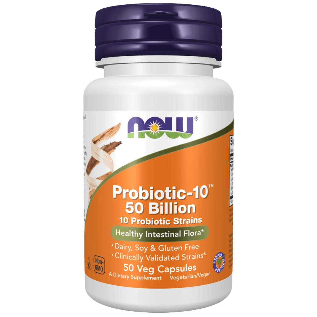 NOW PROBIOTIC 10 50 BILLION 50VEG CAPSULES