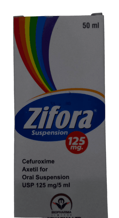 ZIFORA (CEFUROXIME) 125MG 50MLS