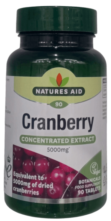 NATURES AID CRANBERRY 200MG VEGAN 90'S