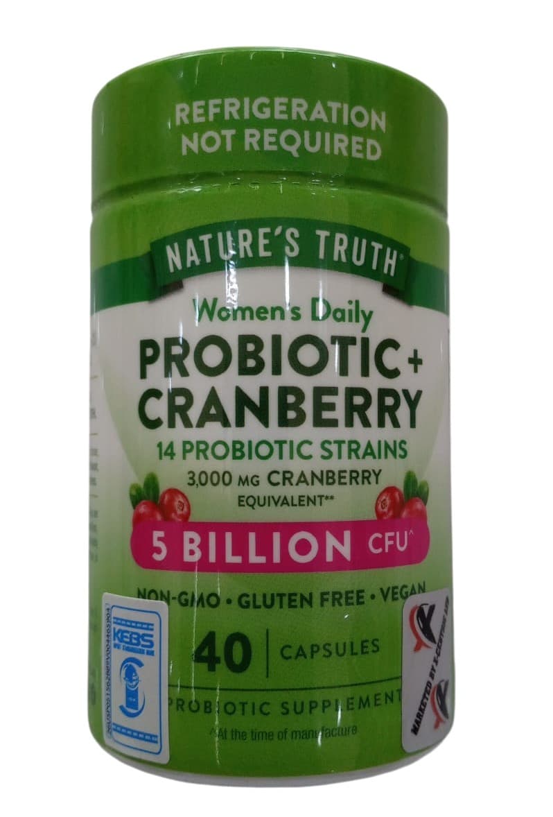 NATURES TRUTH WOMENS DAILY PROBIOTIC + CRANBERRY 40S