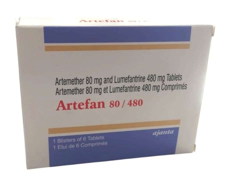 ARTEFAN (AL) 80MG/480MG TABLETS 6'S