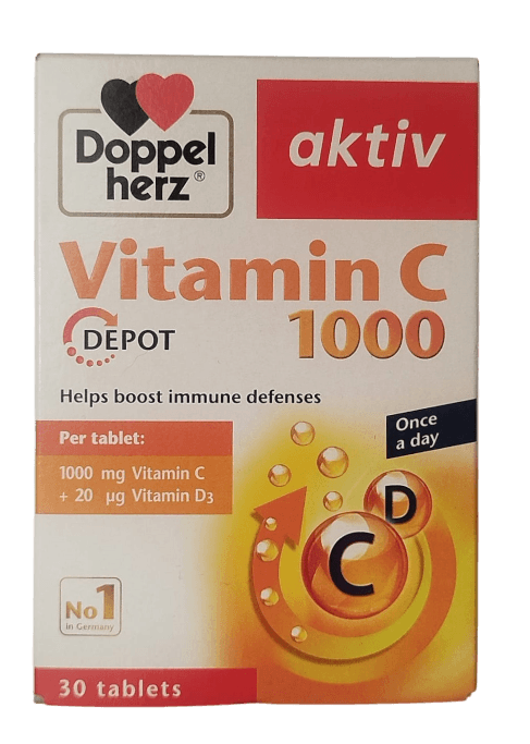 DH AKTIV  VIT C 1000MG+D3 30TABS