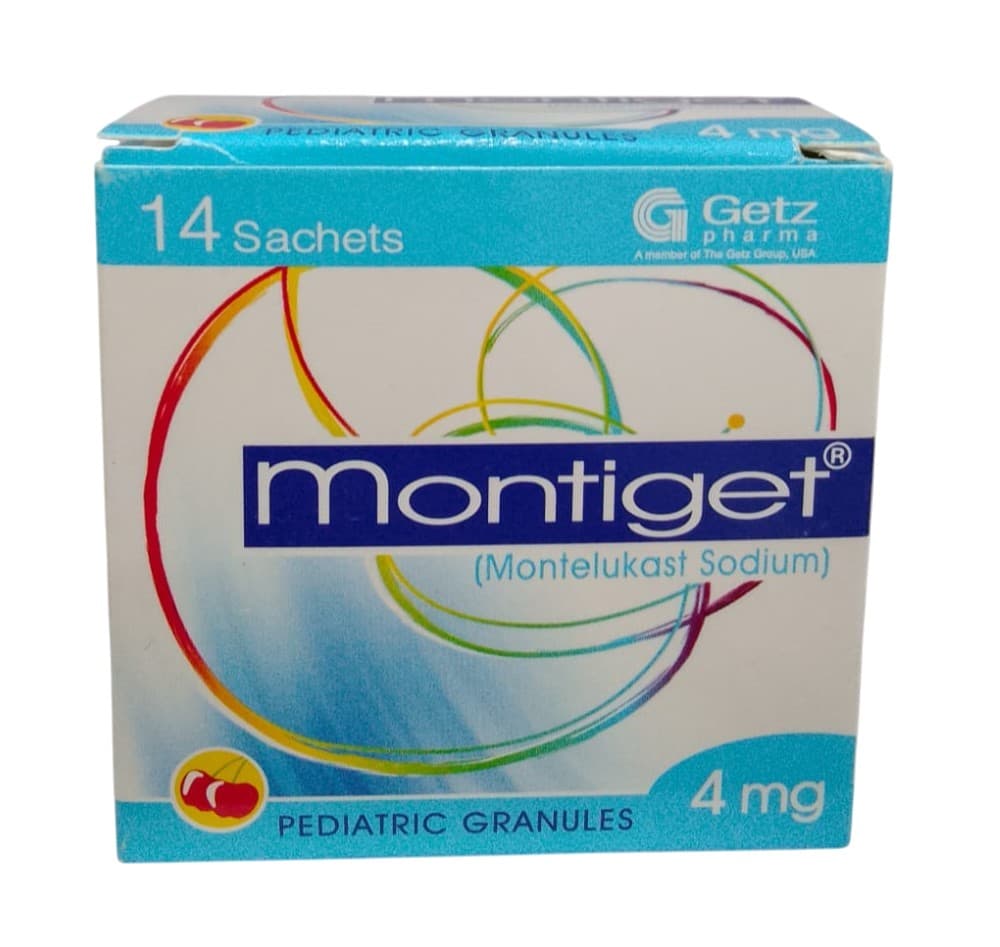 Getz Pharma Montiget Montelukast Sodium Tablets 4mg, 14 Count