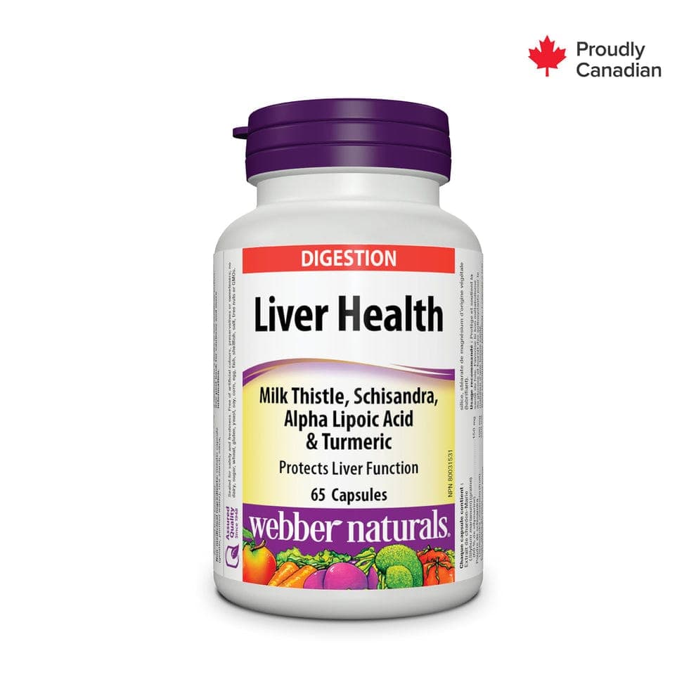 WEBBER NATURALS DIGESTION LIVER HEALTH CAPSULES 65'S