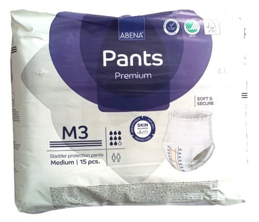 ABENA PANTS DIAPERS M3 15 PIECES