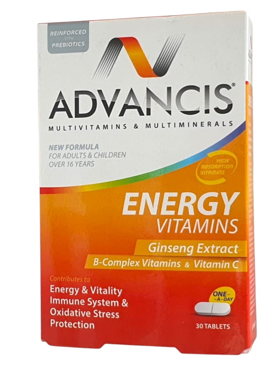 ADVANCIS ENERGY  VITAMINS [GINSENG EXTRACT] 30'S
