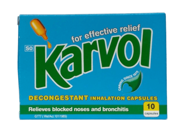 KARVOL DECONGESTANT INHALATION CAPSULES 10'S