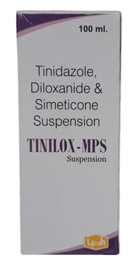TINILOX MPS SUSPENSION (TINIDAZOLE/DILOXANIDE) 100ML