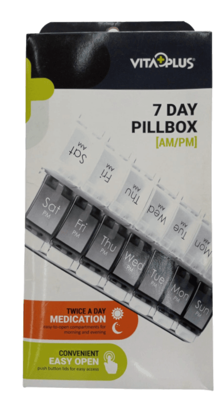VITA PLUS VP64223 7DAYS PILLBOX  AM/PM (TWICE A DAY)