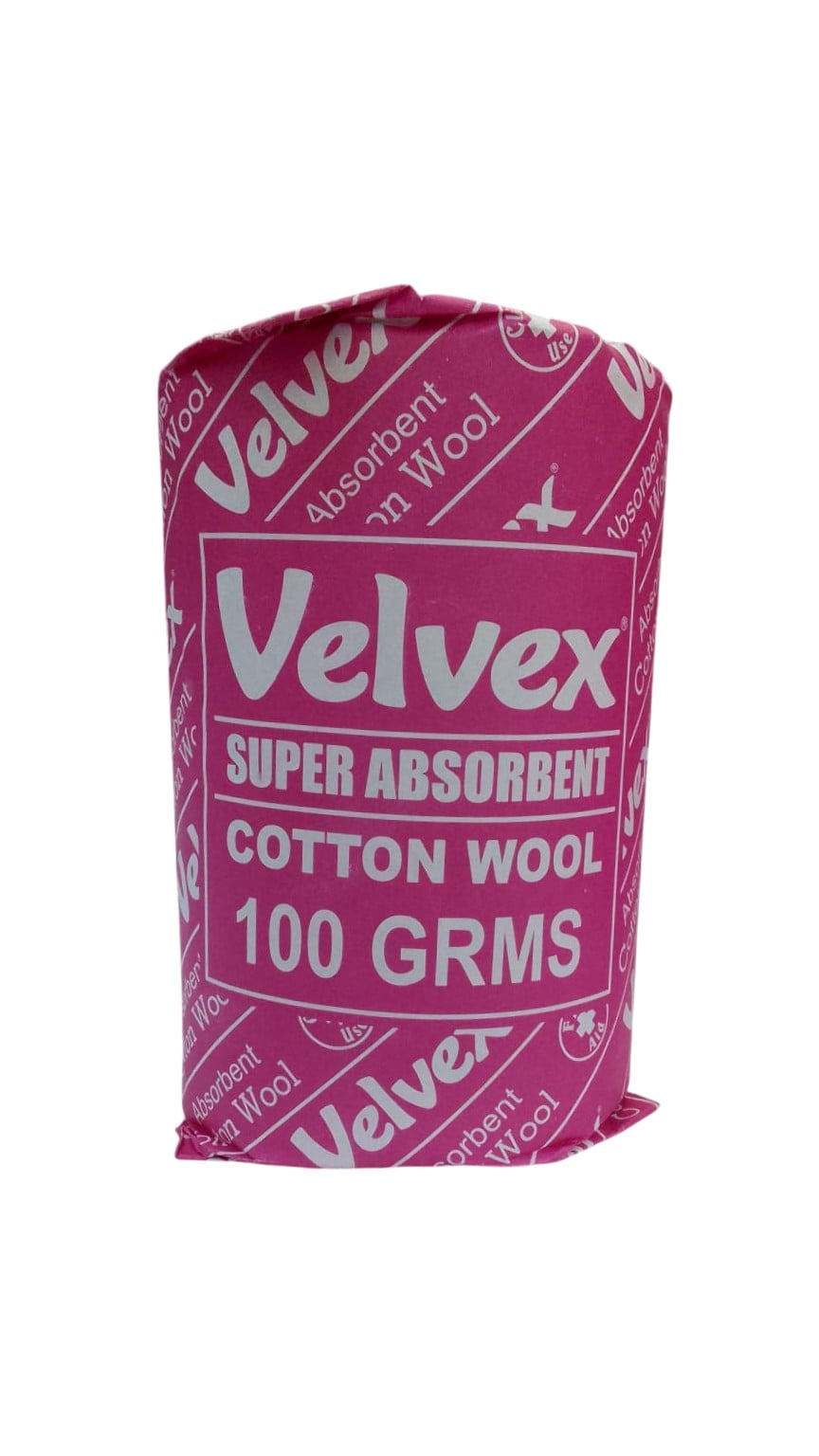 VELVEX SUPER ABSORBENT COTTON WOOL 100GMS