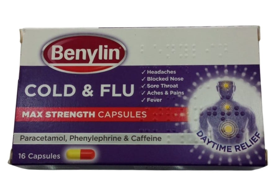 BENYLIN COLD & FLU MAX STRENGTH 16S