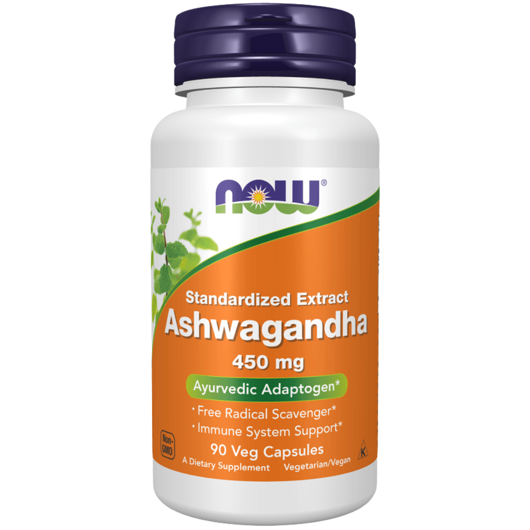 NOW ASHWAGANDHA 450MG VEGAN CAPS 90'S