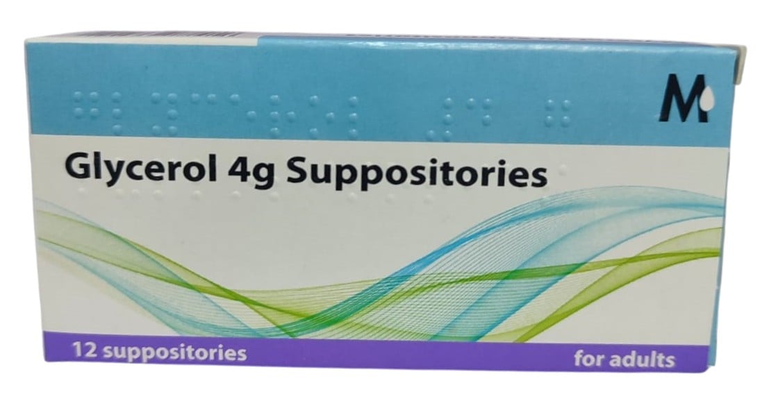 GLYCEROL SUPP 4g UK 12'S