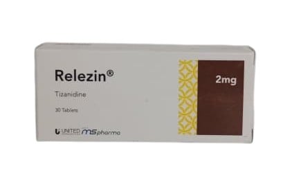 RELEZIN (TIZANIDINE) 2MG TABLETS 30'S