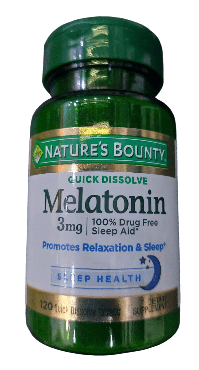 NATURES BOUNTY MELATONIN 3MG DIS TABS 120S