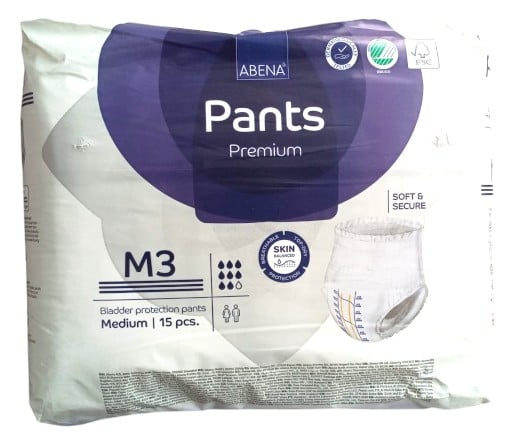 ABENA PANTS DIAPERS M3 15 PIECES