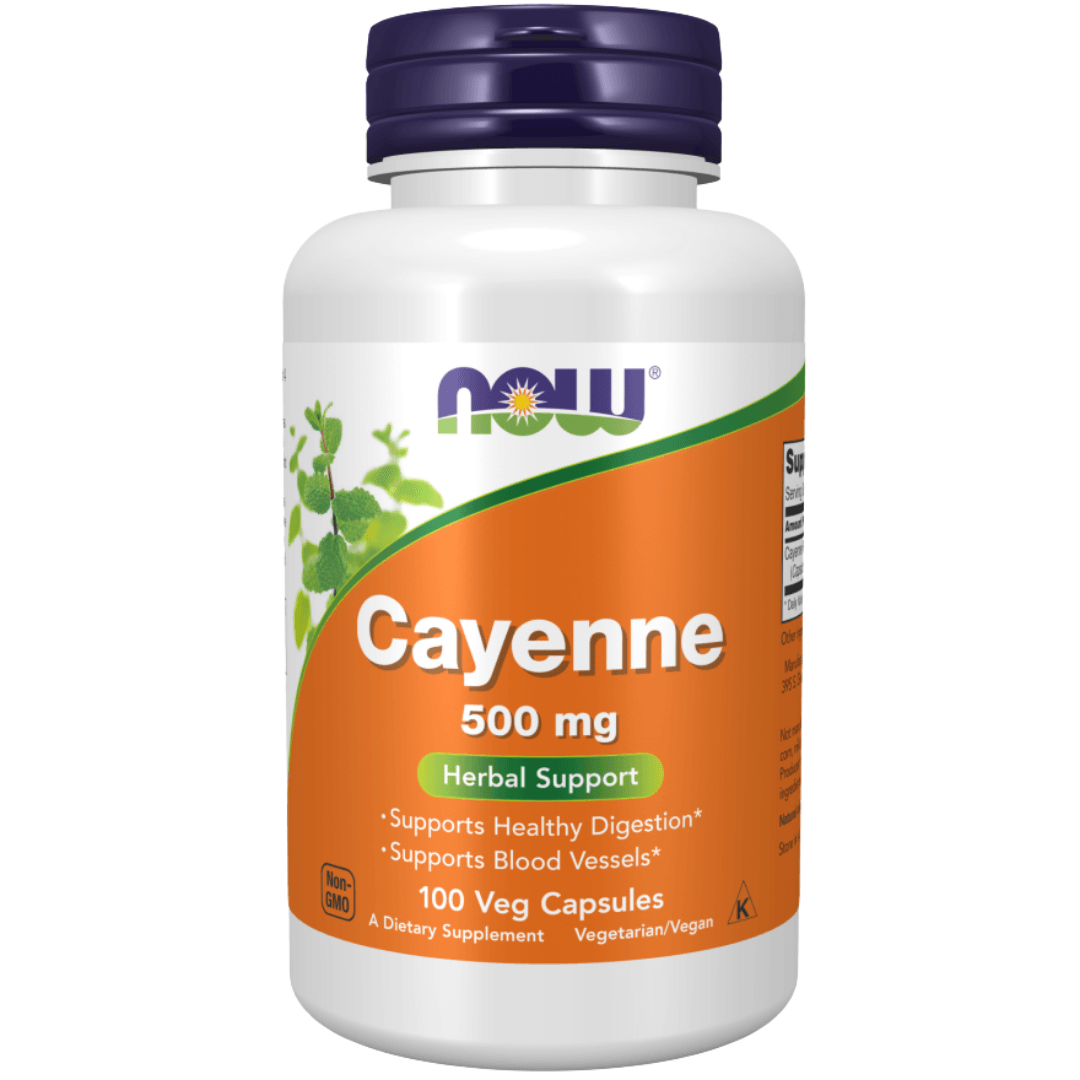 NOW CAYENNE 500MG 100VEG CAPSULES