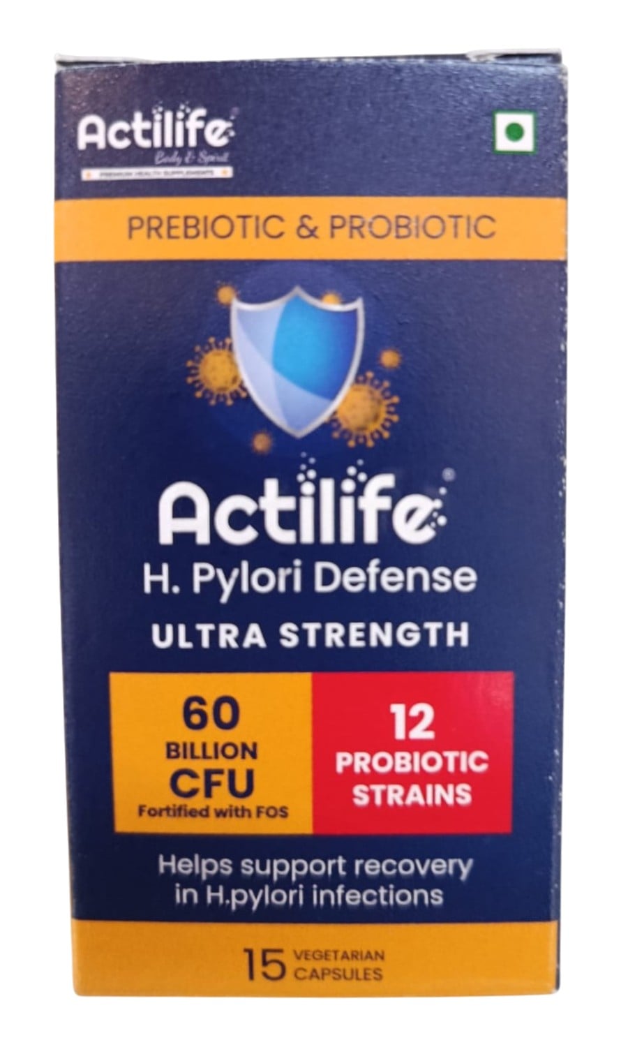 ACTILIFE H.PYLORI DEFENSE (PROBIOTIC) CAPS 15`s