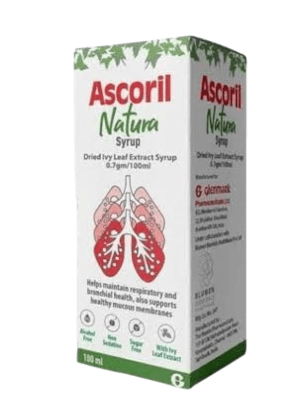 ASCORIL Natural Ivy Leaf Syrup Sugar-Free, 100ml