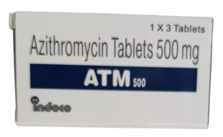 ATM (AZITHROMYCIN) 500MG TABLETS 3'S