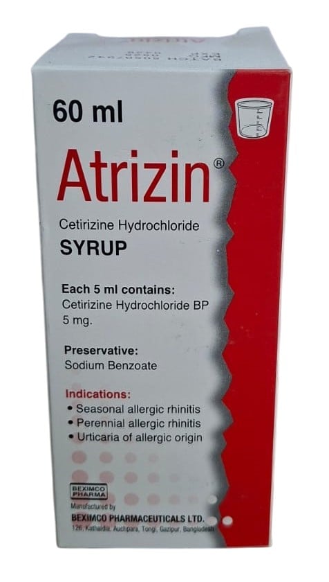 ATRIZIN (CETRIZINE) SUSP 60ML