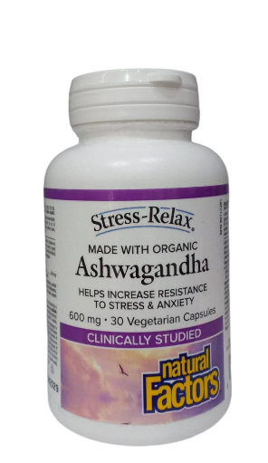 NATURAL FACTORS ASHWAGANDHA 600MG 30S
