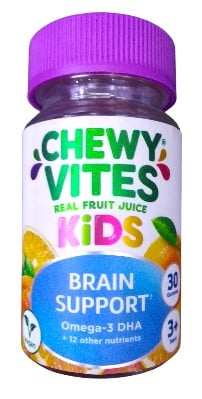 CHEWY VITES KIDS BRAIN OMEGA GUMMIES 30'S