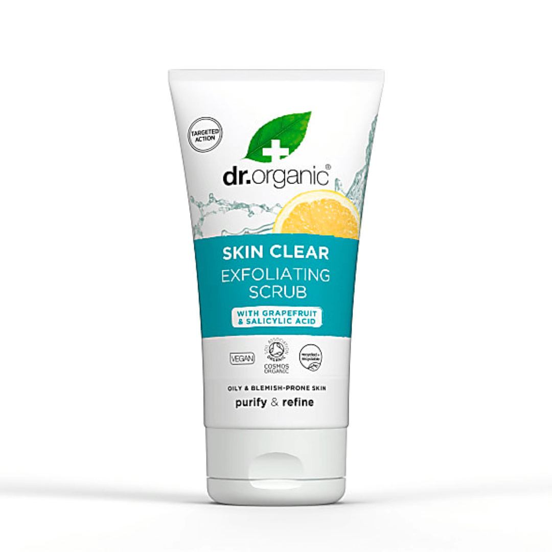 DR ORGANIC SKIN CLEAR EXFOLIATING SCRUB PURIFY & REFINE 150ML