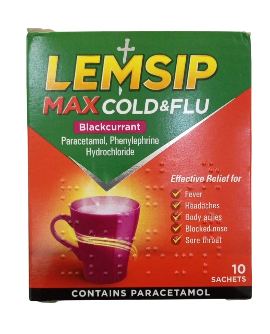 LEMSIP MAX BLACKCURRANT SACHETS, 10 COUNT