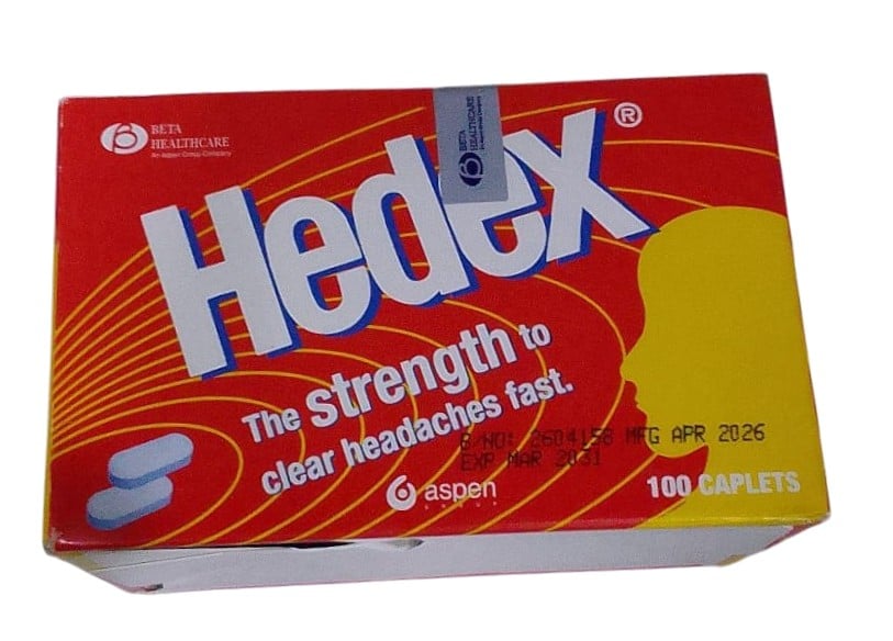 HEDEX Tablets for Fast Headache Relief, 100 Count