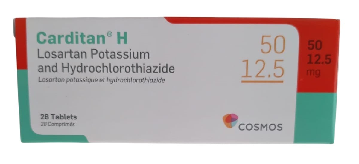 CARDITAN (LOSARTAN) 50MG TABLETS 28'S