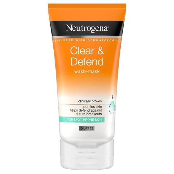 NEUTROGENA CLEAR AND DEFEND WASH MASK OIL FREE