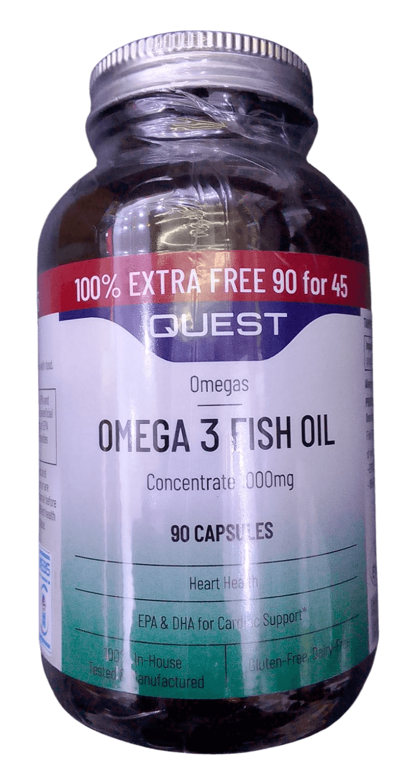 QUEST OMEGA 3 FISH OIL 90 CAPSULES