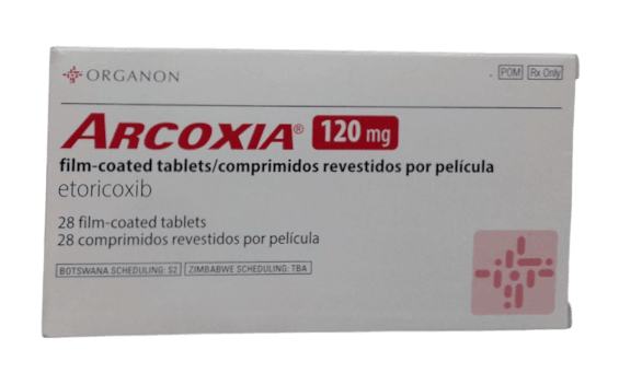 ARCOXIA (ETORICOXIB) 120MG TABLETS 28'S