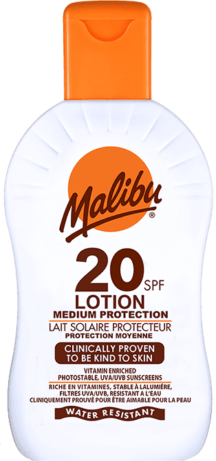 MALIBU LOTION MEDUIM PROTECTION WATER RESISTANCE SPF20 200ML